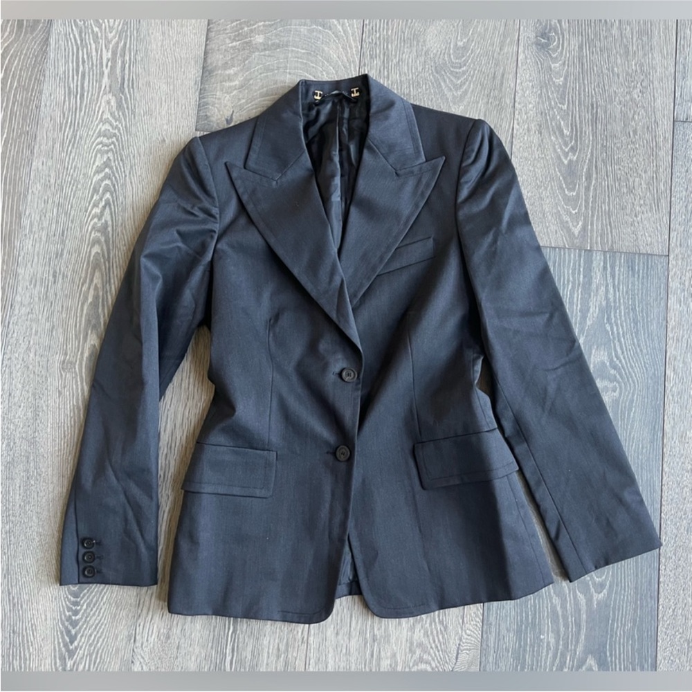 Vintage Gucci Wool Blend Blazer in Gray Size 40